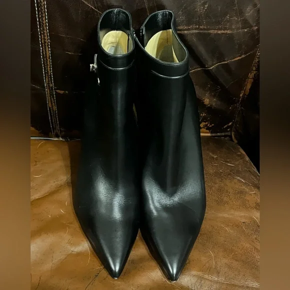 New Christian Louboutin Lock So Kate Leather 100 Sexy Booties DAMAGED ZIPPER 42 - Picture 5 of 15